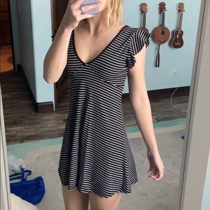 NWT Black and white stripe dress